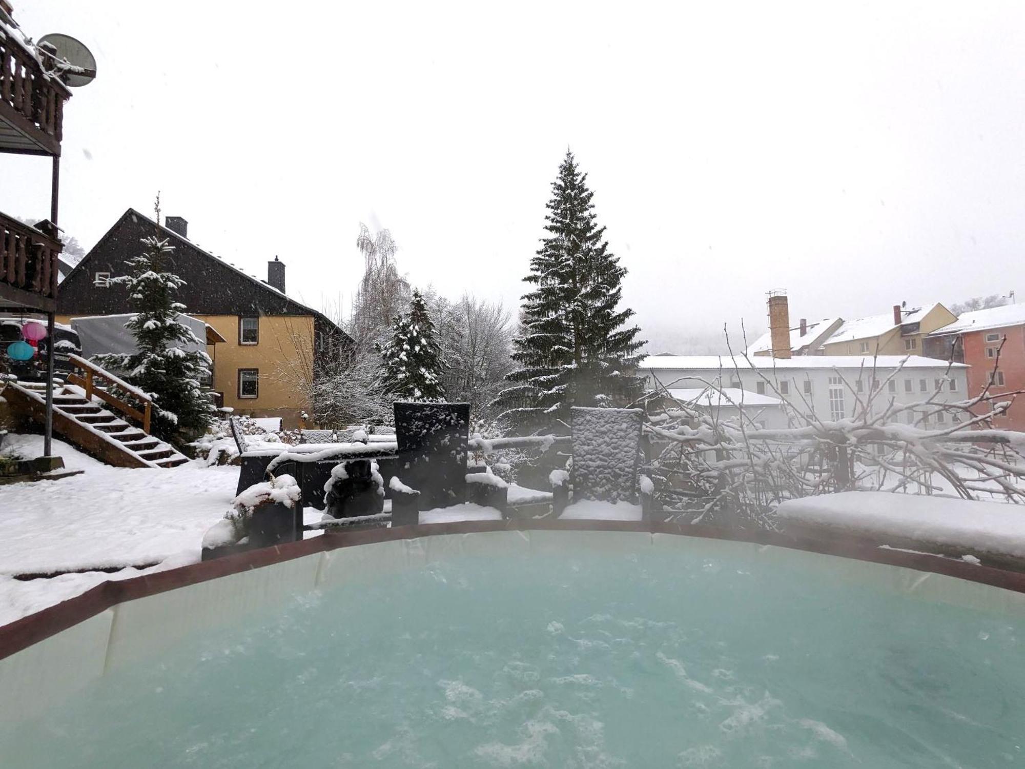 Hw2B - Urlaubsmagie - Wohlfuehlwohnung Mit Balkon, Pool, Sauna & Terrasse Sebnitz Exterior photo