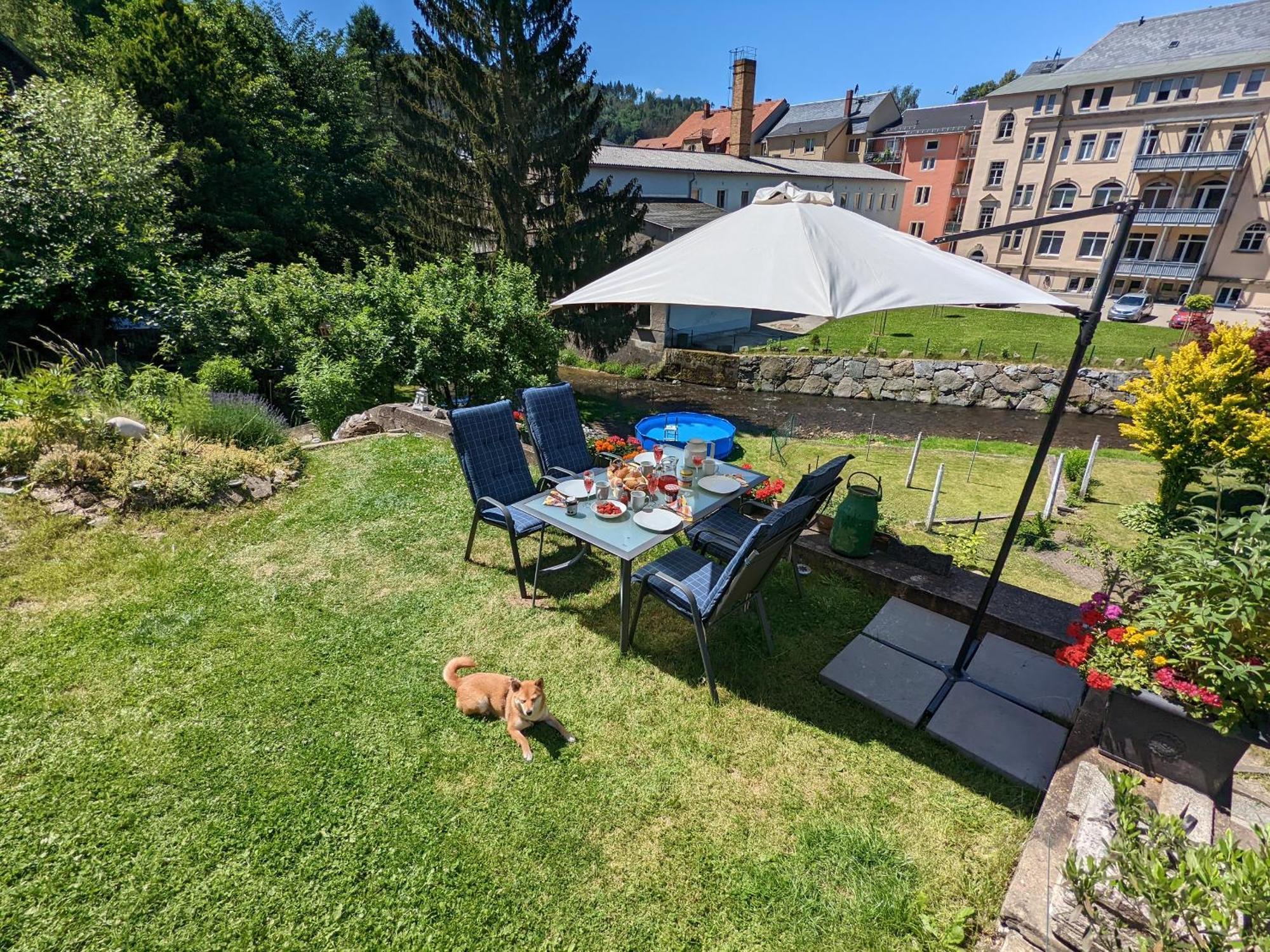 Hw2B - Urlaubsmagie - Wohlfuehlwohnung Mit Balkon, Pool, Sauna & Terrasse Sebnitz Exterior photo