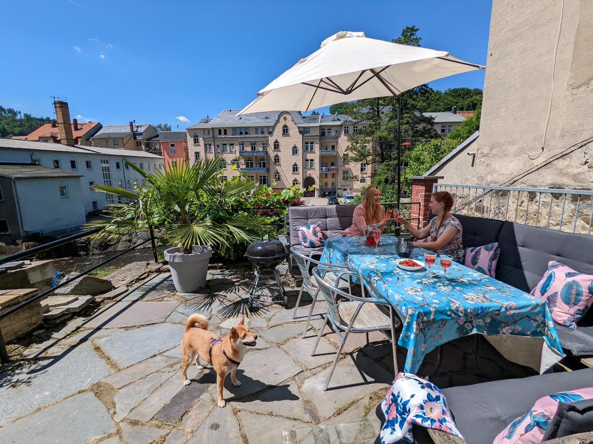 Hw2B - Urlaubsmagie - Wohlfuehlwohnung Mit Balkon, Pool, Sauna & Terrasse Sebnitz Exterior photo