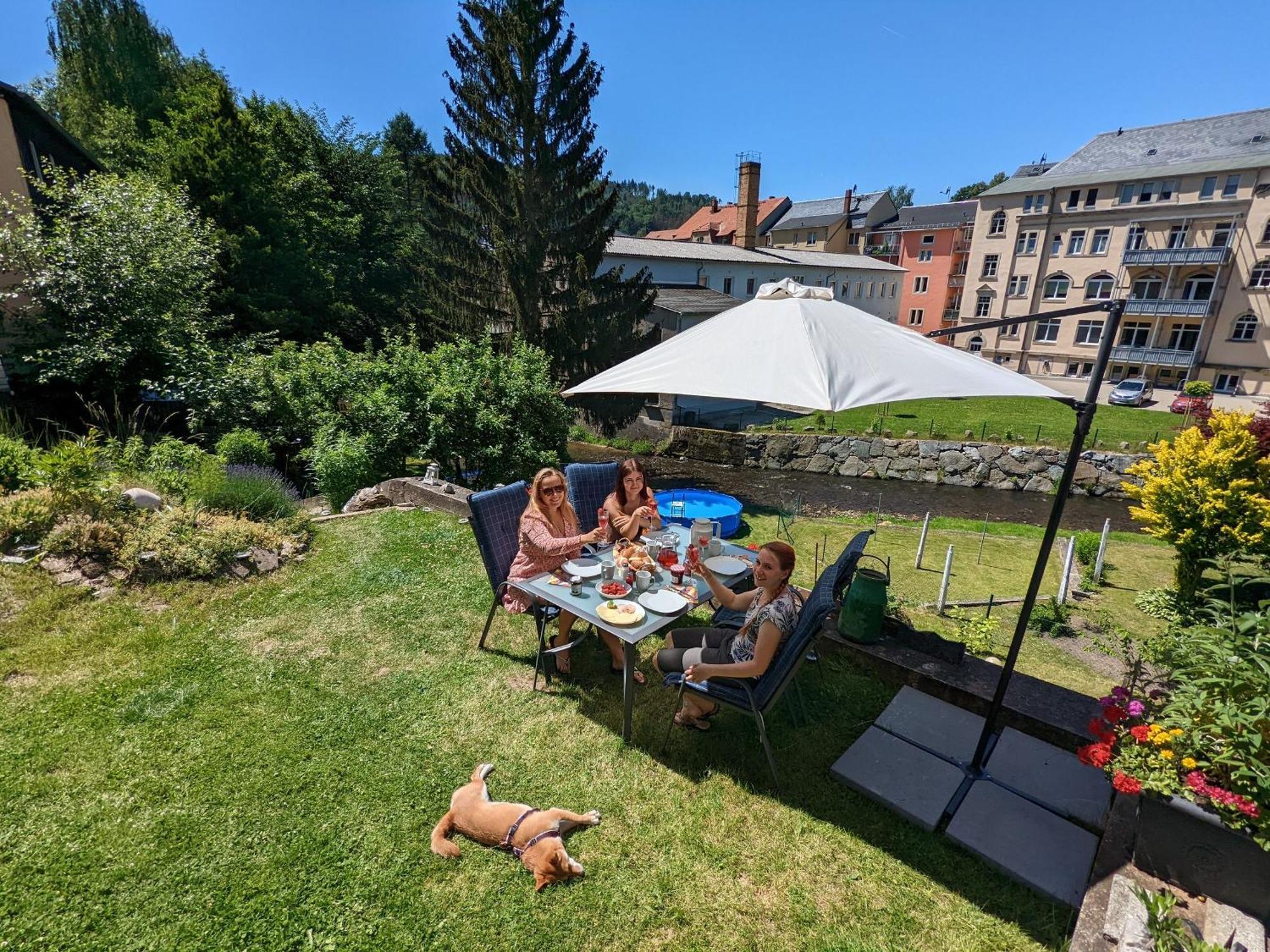 Hw2B - Urlaubsmagie - Wohlfuehlwohnung Mit Balkon, Pool, Sauna & Terrasse Sebnitz Exterior photo